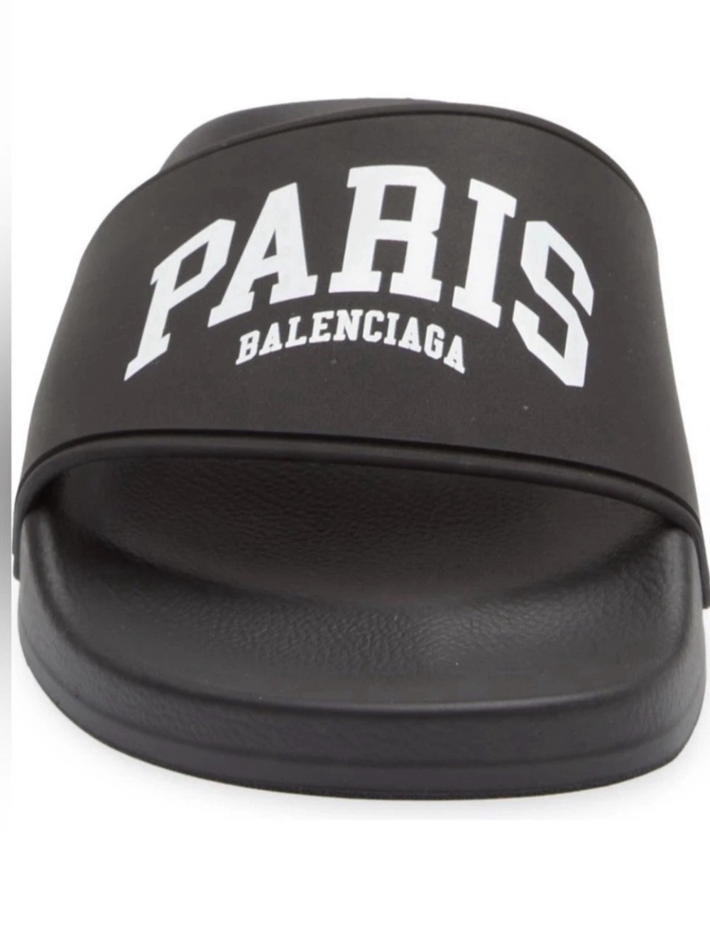 NIB Balenciaga Paris Logo Sport Slides 40Contoured footbed made Italy authentic